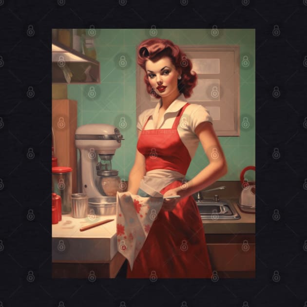 A Pin Up Girl in the Kitchen by goodoldvintage